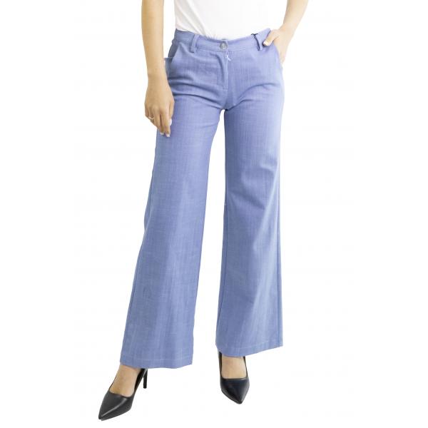 Pantalone palazzo denim Luna